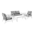 thumbnail image 2 of Crosley Kaplan 6Pc Outdoor Conversation Set- Loveseat, 2 Chairs, 2 Side Tables, Coffee Table, 2 of 6