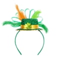 thumbnail image 2 of Diadema del Día de San Patricio Salvador sombrero de plumas para hombres y mujeres, 2 of 10