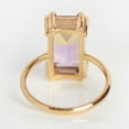 thumbnail image 3 of 18k Ametrine Ring,925 Solid Sterling Silver Ring,Multi Color Ametrine Gemstone Ring,Rose Gold,Yellow Gold Plated,Elongated Ring,Women Ring, 3 of 3