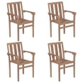 thumbnail image 2 of vidaXL 2/4/6/8x Solid Wood Teak Patio Chairs Garden Outdoor Furniture Seat, 2 of 13