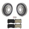 thumbnail image 1 of Transit Auto Front Coated Disc Brake Rotors and Semi-Metallic Pads Kit for Car 2020 Buick Regal Sportback 3.6L with 321mm Diameter Rotor KGA-104595, 1 of 2