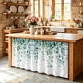 thumbnail image 6 of Eucalyptus Leaves Cabinet Curtain 32"Wx55"L,Dustproof Pantry Door Curtain W/ Self Adhesive Tape,Green Botanical Summer Spring Leaves Tall Storage Cover Privacy Drape for Bathroom Kitchen Laundry Room, 6 of 9