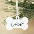 thumbnail image 2 of UNIQOOO 3.5" White Acrylic Dog Bone Ornament, DIY Blank Pet Ornament, Key Chain, Gift Wrapping, Stocking Name Tag, Holiday for Pet Lovers, Dog Gift, 4mm Extra Thick, 20 Pack, 2 of 5