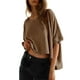 thumbnail image 1 of Camiseta Dokotoo Summer para mujer, talla grande, top corto, 1 of 6