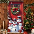 thumbnail image 6 of Hometravel Christmas Door Cover Swag, 78x35IN Hanging Banner Backdrop Decor, 3D Visual Wall Decoration for Holiday, Winter Seasonal Home Display, 6 of 6