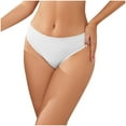 thumbnail image 1 of Womens Solid Color Pants With Low Waist Comfortable Breathable And Fashionable Briefs (Womens Triangle Briefs), 1 of 6