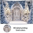 thumbnail image 5 of 16x 7ftWinter Palace Blue Christmas Garage Door Decoration Background Xmas Snowflake Wonderland Christmas Decoration Photo Backdrop Baby Shower Birthday Party Outdoor Indoor Banner Cover, 5 of 5