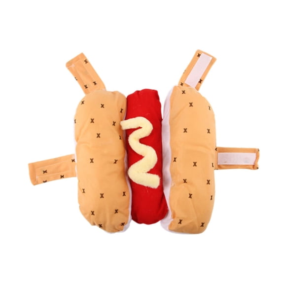 jinwen Dog Hot Dog Costume Creative Dog Clothes for Themed Party Pet Gift Halloween L
