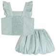 thumbnail image 2 of Disney Frozen Little Girls' Sleeveless 2-Piece Tank Top and Bubble Skort Set Surf Spray, 2 of 7