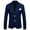 Navy, variant on XWSHYW Jackets for Men Mens Fashionable Casual Solid Color Rows Two Button Suit Jacket