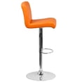 thumbnail image 3 of Flash Furniture Contemporary Vinyl Adjustable Height Barstool with Chrome Base, Multiple Colors, 3 of 6