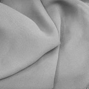 , solid fabric polyester dress sheer 58/60" wide by the yard (5 yard, silver)