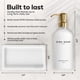 thumbnail image 3 of Set dispensador de jabón Brighter Barns Glass, blanco y dorado, 480 ml, 3 of 8