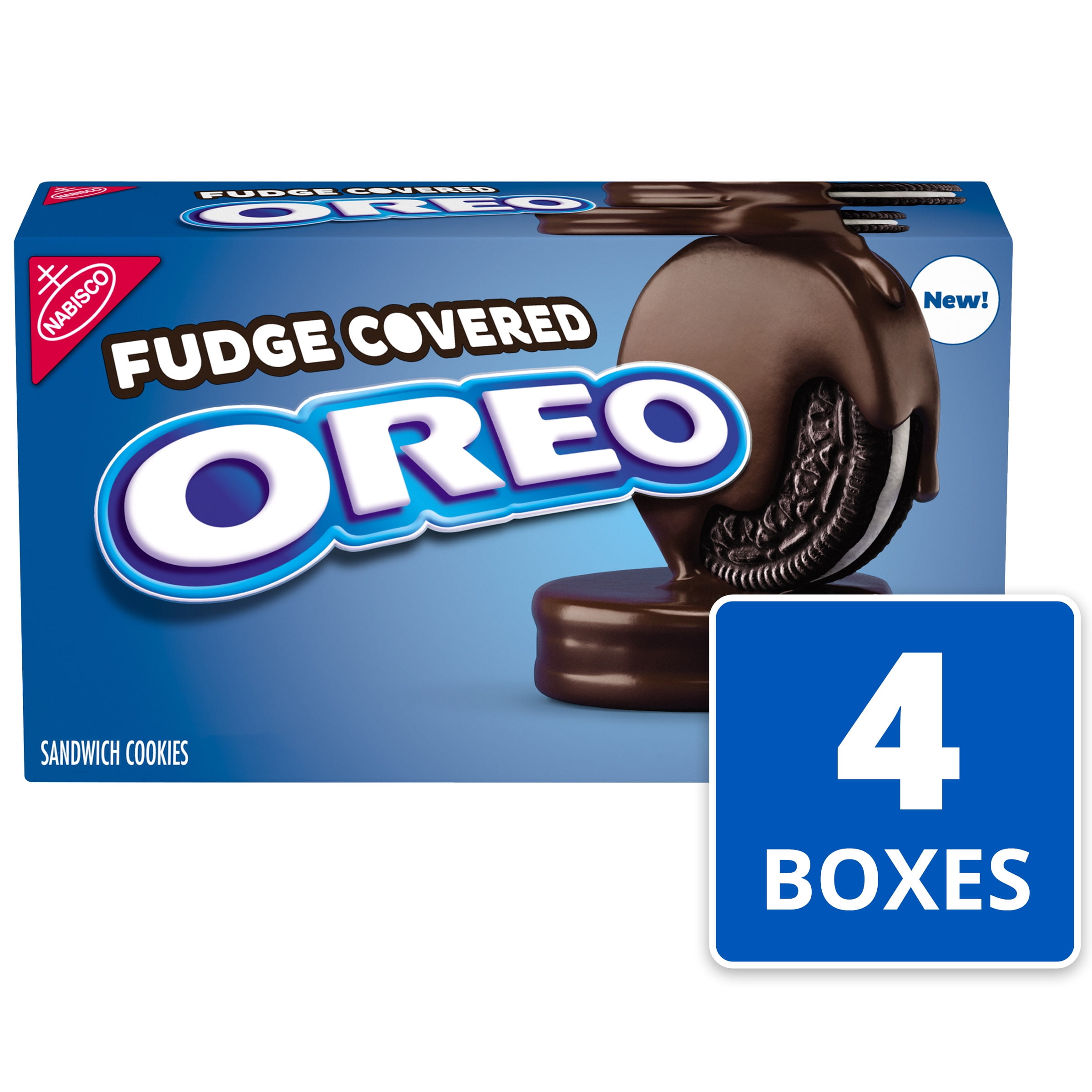 OREO Fudge Covered Chocolate Sandwich Cookies, Original Flavor, 94.85 Oz
