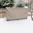 thumbnail image 3 of Budge Large Tan Tweed Patio Outdoor Log Rack Cover, English Garden, 3 of 8