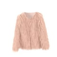 thumbnail image 2 of Daqian Baby Girls Clothes Kids Baby Girls Children Winter Faux-Fur Coat Jacket Thick Warm Outwear Clothes Toddlers Girls Clothes Size 2T-5T Pink 120(120), 2 of 4