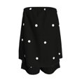thumbnail image 5 of Vdoaml Women 2 Piece Matching Set Ladies Strapless Tube Top Shorts Loose Casual Polka Dot Summer Lounge Outfits M Black, 5 of 5