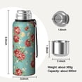 thumbnail image 7 of 20 Oz Pioneer Flower Coffee Tumbler Double Wall Insulated Stainless Steel Water Bottle | Metal Reusable Thermoses Flask with Cup Cap | Leak & Sweat Proof with Anti-Dust Lid, 7 of 7