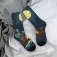 thumbnail image 5 of Logiee Moonlit Skeleton Campfire Print Adult Socks for Men & Women,Calf Socks, Ankle Socks,Boots Socks,Breathable Casual Sock,Unisex Crew Socks, 5 of 6