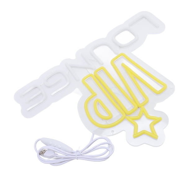 Letrero de pared VIP LOUNGE, Panel acrílico de 5V, luz de neón LED resistente al calor para dormitorio, oficina, dormitorio
