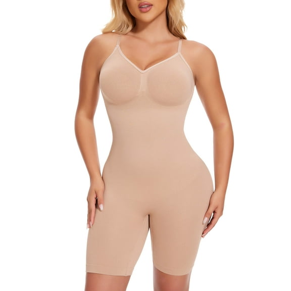 Vaslanda Shapewear Bodysuit Tummy Control Faja for Women Butt Lifter Body Shaper