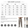 thumbnail image 3 of Men's Baggy Sweatpants Drawstring Elastic Waist Workout Running Sweat Pants with Pockets Beige L, 3 of 4