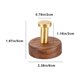 thumbnail image 3 of Perchero de Madera Maciza de Nogal Ganfancp No Perforado Gancho Dorado, 3 of 6