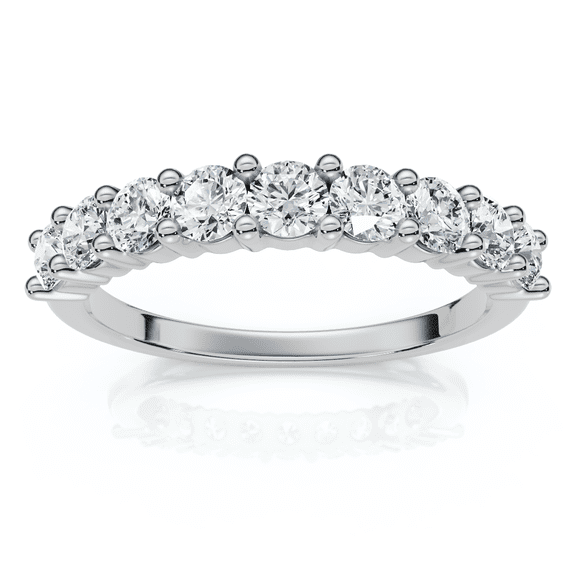 Pompeii 1Ct TW Diamond Common Prong Stackable Wedding Ring 14k Gold/Platinum Lab Grown
