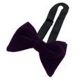 thumbnail image 4 of Pajarita Salvador Terciopelo Ajustable Grande Violeta, 4 of 10
