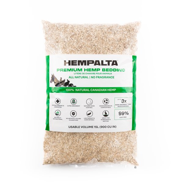 Premium Natural Hemp Animal Bedding for Chickens & Small Pets Ultra