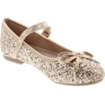 thumbnail image 7 of Link Marina-36K Girl's Glitter Bow Ballerina Party Dressed Flat Mary Janes, 7 of 7