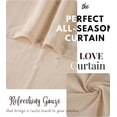 thumbnail image 3 of EcoNesxp 84" 2 Panel Living Room Curtains x Tie Top Door Window Treatments Wide Light Filtering Inch Linen, 3 of 5