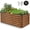Brown, variant on SEJOV 6x3x2ft Raised Garden Bed Kit, Galvanized Planter Raised Garden Boxes Outdoor, Deep Root Raised Planter w/Anti Cutting Strip, Large Metal Raised Garden Bed for Vegetables Flowers Herbs, Silver