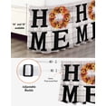 thumbnail image 3 of Thanksgiving Fall Bed Skirt King Size 18 Inch Drop, Pumpkin Maple Leaf HOME Vintage Board Wrap Around Dust Ruffle Bedskirts, Wrinkle & Fade Resistant Easy Fit Bedskirt with Adjustable Elastic, 3 of 8
