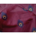 thumbnail image 4 of oneOone Silk Tabby Fabric Peacock Feather Ikat Decor Fabric Printed BTY 42 Inch Wide, 4 of 4
