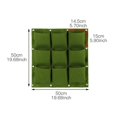 thumbnail image 2 of Bolsa para cultivo de plantas, macetero de montaje en pared, contenedor para plantar, bolsas para plantar montadas en la pared, bolsa para plantar colgante Vertical, no tejida, 2 of 5