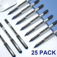 thumbnail image 3 of Shuttle Art RollerBall Pens 25 Pack Blue Fine Point Roller Ball Pens 0.5mm Liquid Ink Pens for Writing Journaling Taking Notes School Office, 3 of 4
