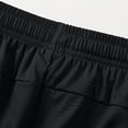 thumbnail image 7 of Besolor Mens Shorts Summer Lightweight Breathable Thin Workout Running Elastic Waist Drawstring Shorts with Pockets(X-Large,Black), 7 of 7