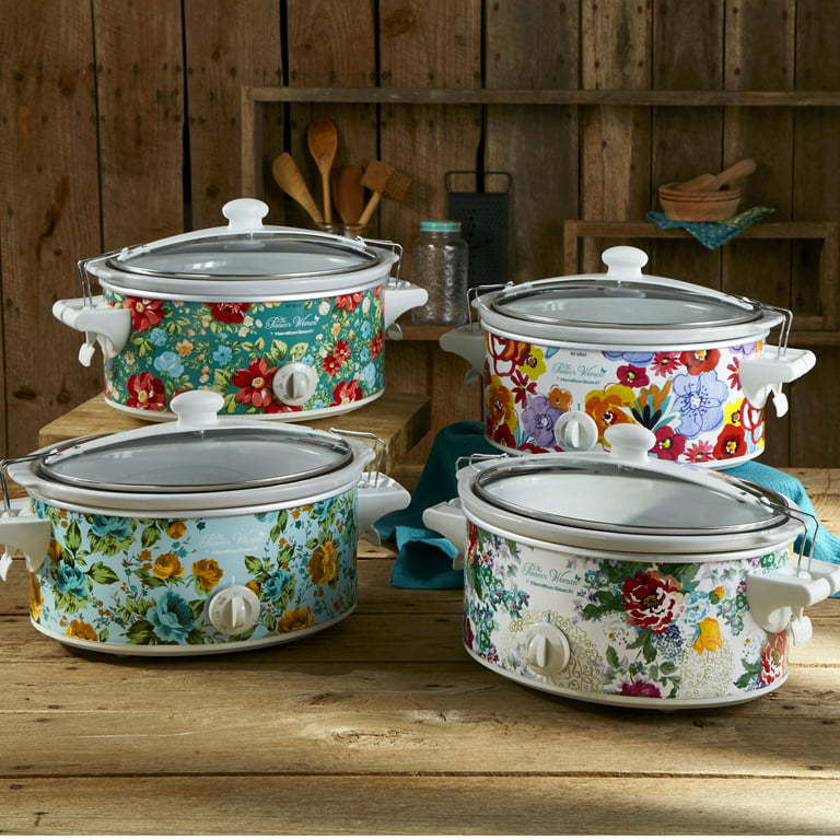 The Pioneer Woman Flea Market Floral 6-Qt Slow Cooker for $24.99 ::  Southern Savers