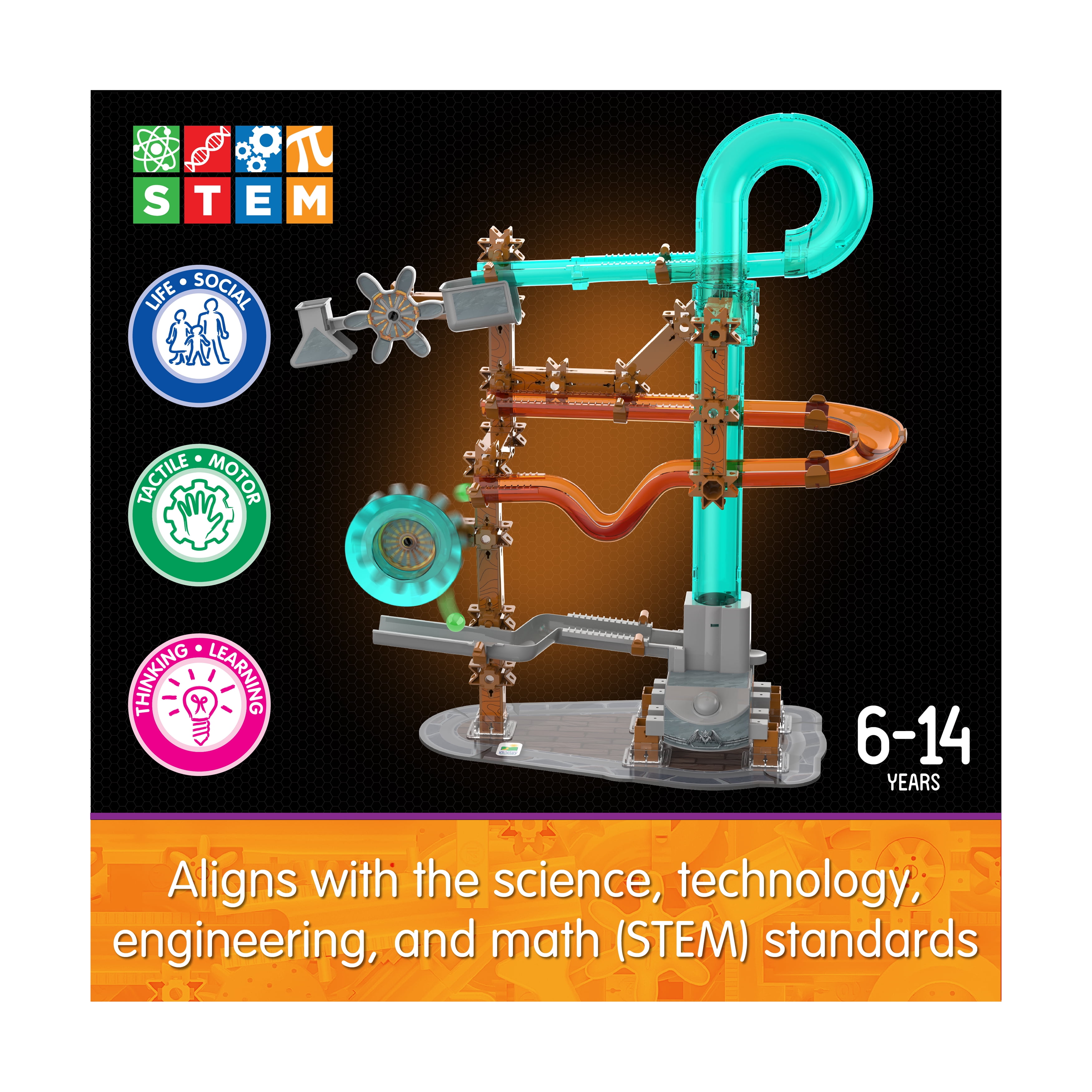The Learning Journey Techno Gears Marble Mania - Catapult Launch: 80+ Pcs