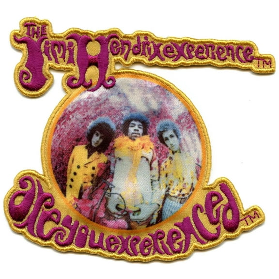 Jimi Hendrix Rock Patch Are You Experienced Album Sublimated Embroidered Iron On