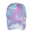 thumbnail image 2 of Toptie Criss Cross Tie Dye Ponytail Baseball Cap for Women, Washed Messy High Bun Ponytail Hat, 2 of 8