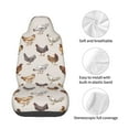 thumbnail image 4 of Wukai Various Chicken Full Set Car Seat Covers with Soft Padding Universal Auto Front Seats Protector and Cushion Mat, 4 of 5