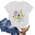 thumbnail image 3 of Womens Simple Casual Printing Comfortable Round Neck Short Sleeve T Shirt, 3 of 3