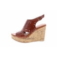 thumbnail image 2 of Jellypop Freya Cognac Wedge Sandal Beige in Size 9, 2 of 6