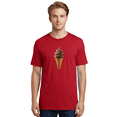 thumbnail image 2 of Chocolate-Ice-Cream-Cone Mens Graphic Tee, 100% Cotton, Casual Summer Wear, 2 of 2