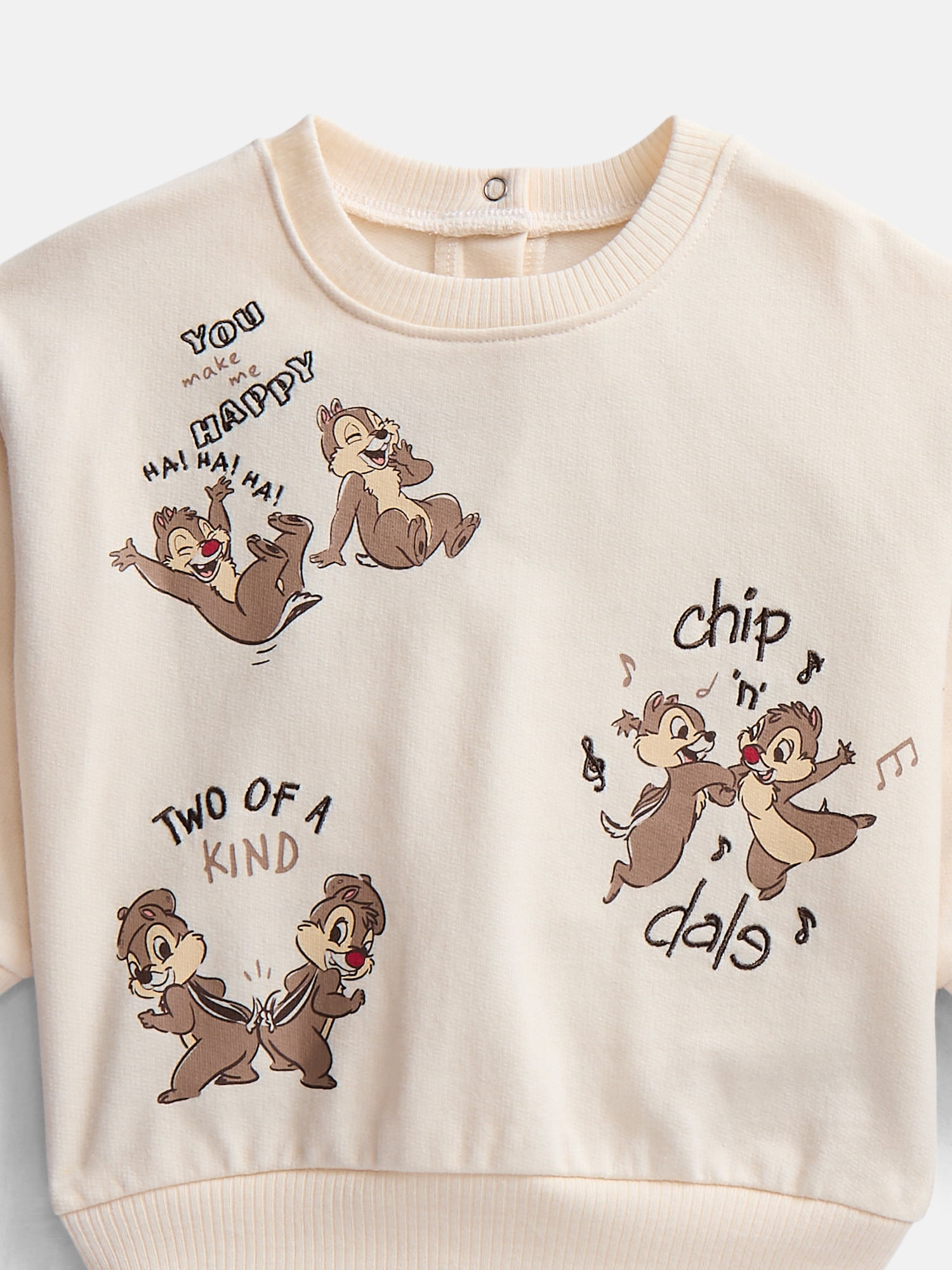 Disney Classic Chip n Dale Baby Girls Crewneck Sweatshirt, Leggings and Headband Set, 3-Piece, Sizes 0/3M-24M