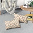 thumbnail image 6 of Spring Floral Easter Block Print Pillow Covers 18x18 Inch Set of 2, Pink Yellow Blue Purple Flower Holiday Decorative Throw Pillowcases Outdoor Farmhouse Cushion Covers Sofa Couch Bed Decor, 6 of 6