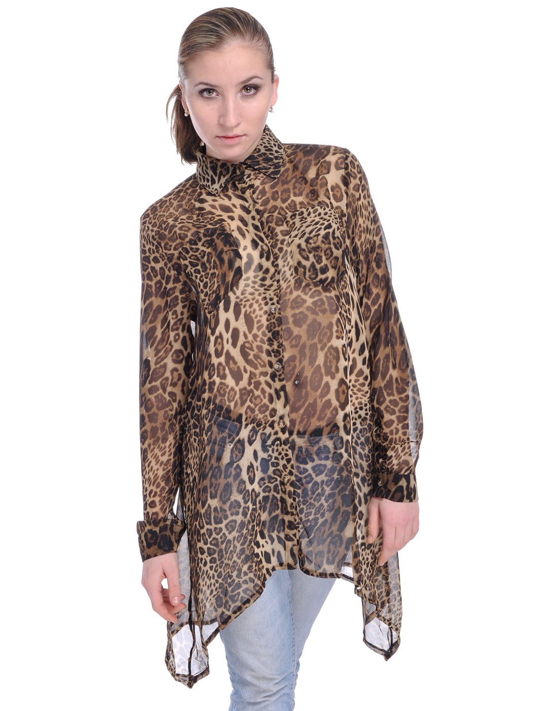 leopard print backless top