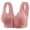 Red, variant on Timegard Bras for Women Button Front Closure Bras Back Smoothing Full Support Wireless Comfy Daily Sleep Bras(42,Red)